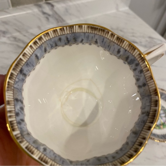 Vintage Royal Albert Silver Birch bone china teacup & saucer - Picture 8 of 12